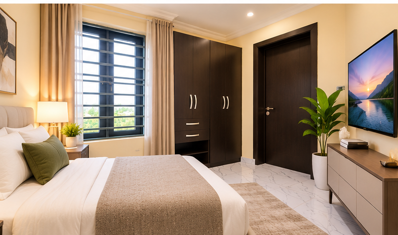 Virtually staged Penuel Gardens second bedroom